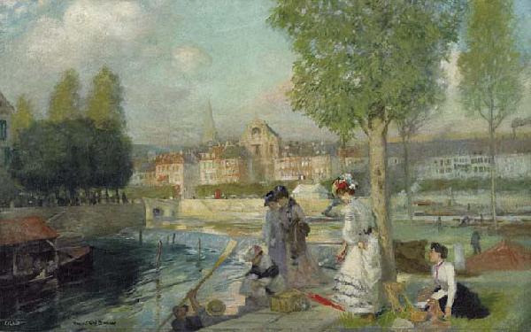 Rupert Bunny A Provincial Town in France, China oil painting art